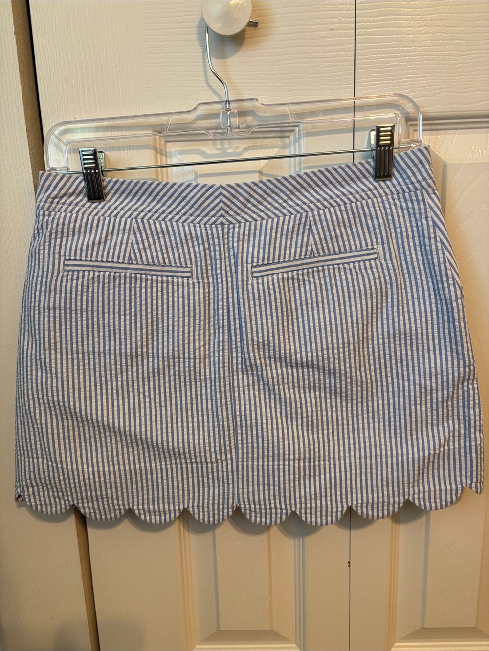 Lilly Pulitzer Colette Skort Bennet Seersucker Skort with Lobster -0 - Picture 5 of 13
